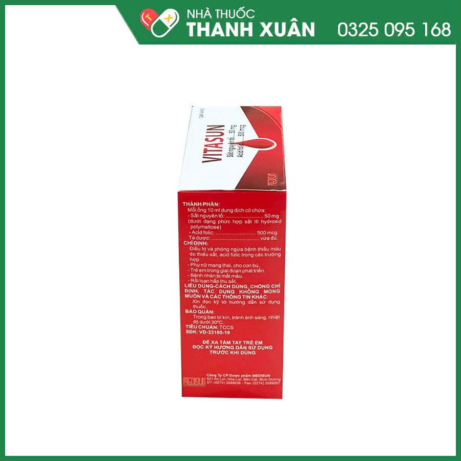 Vitasun thuốc điều trị và phòng ngừa bệnh thiếu máu